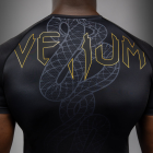 Рашгард -  Venum Serpenti Short Sleeve Rashguard - Black/Silver/Gold​